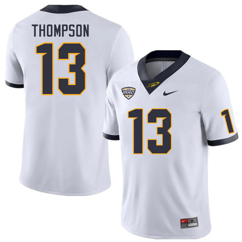 Toledo Rockets #13 Nicholas Thompson College Football Jerseys Stitched Sale-White